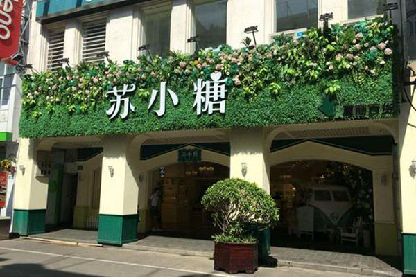商鋪仿真綠植門頭招牌設計制作安裝
