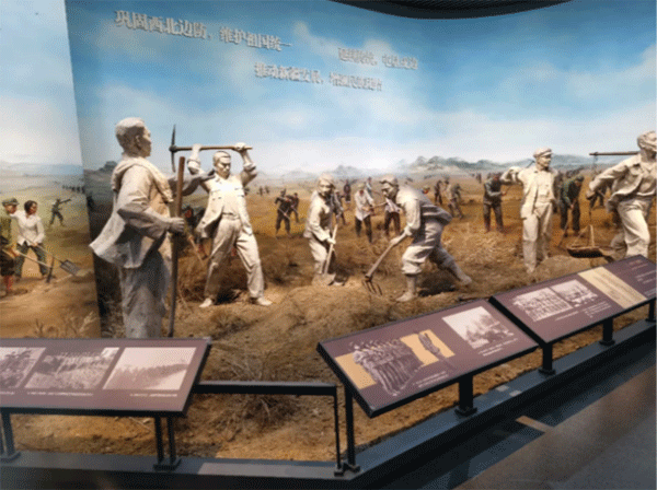 宣絨布加極窄型材展板，亞克力立體字