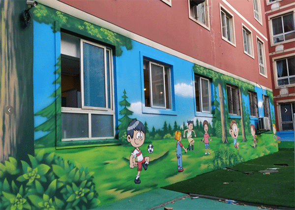 幼兒園墻噴繪如何做？